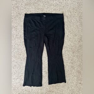 Hot Topic Black Front Slit Flare Pants Plus Size Womens Size 5